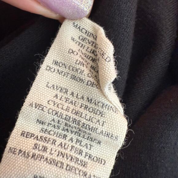 Steve Madden Womens Long Sleeve Sequin Trim Black Button Front Cardigan Medium - Picture 8 of 10